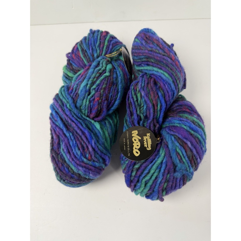 Knitting Fever NORO PIERO 100% Wool Super Bulky Yarn Lot Of 2 100g Each